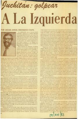 
Juchitán : golpear a la izquierda.


