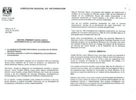 
Manuel Peimbert Sierra, nuevo integrante de la junta de gobierno.


