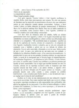 
La sinceridad de Leñero.


