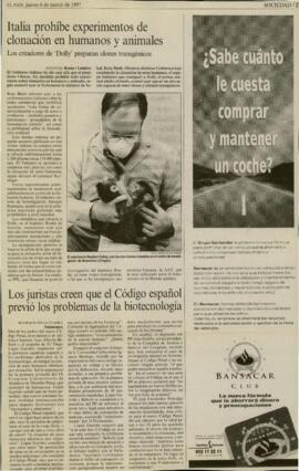 
Los juristas creen que el Código español previó los problemas de la biotecnología.


