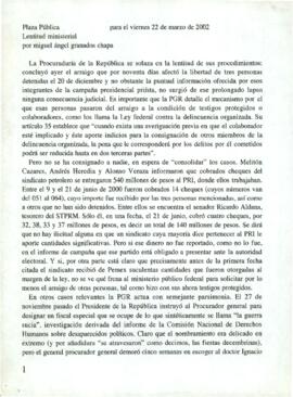 
Lentitud ministerial.


