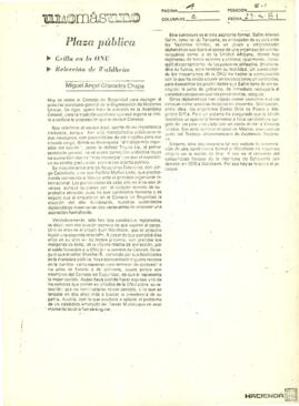 Grilla en la ONU / Relección de Waldheim