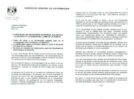 
A construir una universidad académica, alejada de la retórica y la demagogia, llama de la Fuente.



