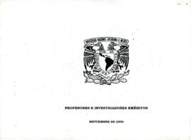 
Profesores e investigadores eméritos.


