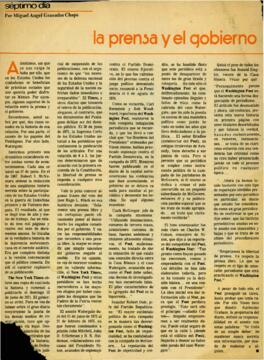 
La prensa y el gobierno.


