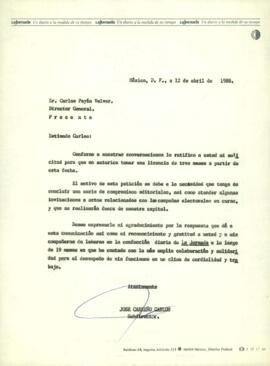 
Carta a Carlos Payan.


