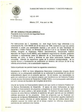 
Subsecretaria de Hacienda y Crédito Público.


