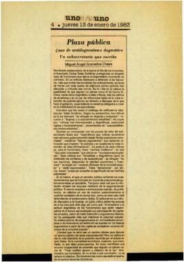 
Caso de antidogmatismo dogmático.


