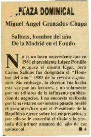 
Salinas, hombre del año. De la Madrid en el Fondo.


