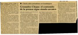 
Charla sobre periodismo en Guadalajara.


