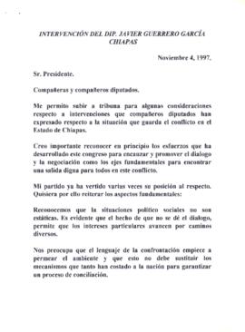 
Intervención del Dip. Javier Guerrero García.


