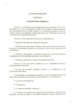 
Ley de Nacionalidad.


