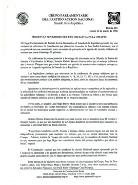 
Presentan Senadores del PAN iniciativa para Chiapas.


