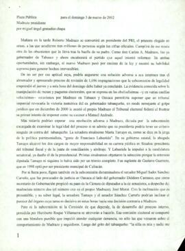 
Madraza presidente.


