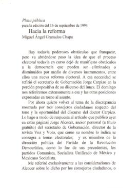 
Hacia la reforma.


