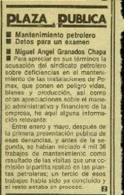 
Mantenimiento petrolero. Datos para un examen.


