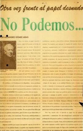 
No podemos.


