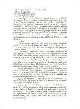 
Importante, interesante, trivial.


