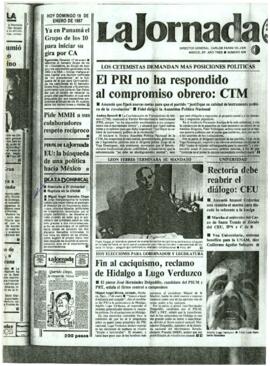 
El PRI no ha respondido. al comproníiso obrero : CTM.


