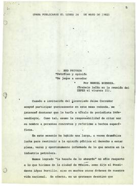 
Petróleo y opinión.
De jeque a senador.


