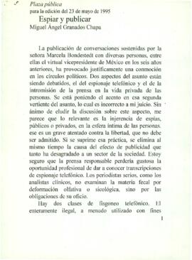 
Espiar y publicar.


