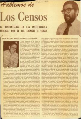 
Hablemos de los censos : la desconfianza en las instituciones públicas, uno de los enemigos a vencer.


