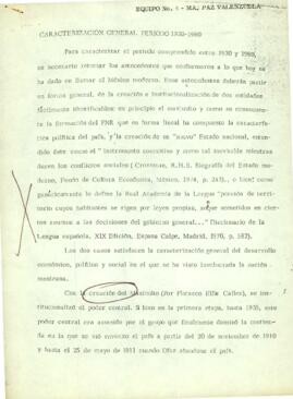 
Caracterización general periodo 1930-1980.


