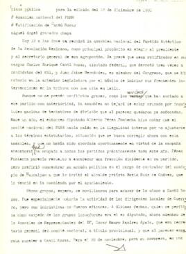 
Asamblea nacional del PARM ratificación de Cantú Rosas.



