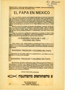 
El Papa en México.


