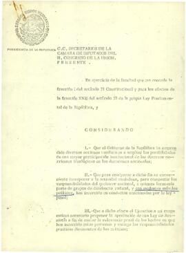 
Propuesta de ley de Amnistía.


