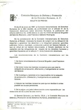 
Boletín de prensa.


