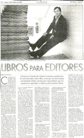 
Libros para editores.


