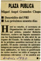 
Descrédito del PRI. Los próximos sesenta días.


