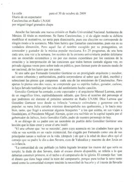 
Cancioncitas en Radio UNAM.


