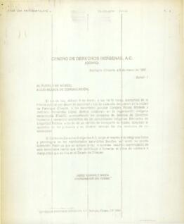 
Comunicado.


