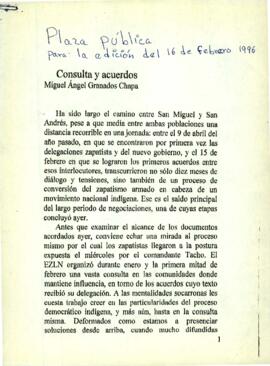
Consulta y acuerdos.


