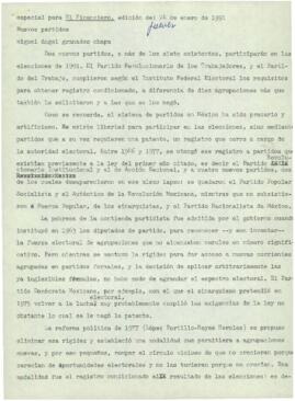 
Nuevos partidos.


