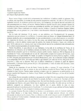 
La pasión según San Mateo.


