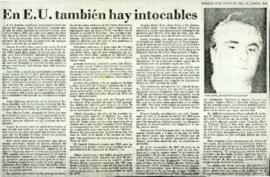 
En E.U. también hay intocables.


