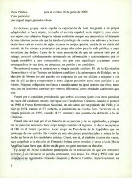 
Voto particular.


