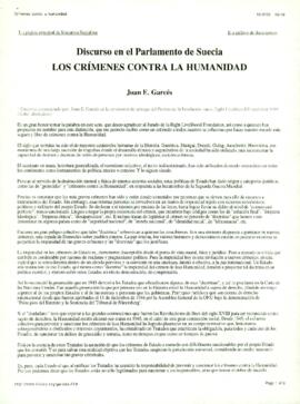 
Discurso en el Parlamento de Suecia.


