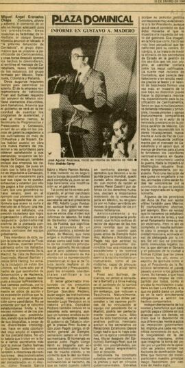 
Informe de Gustavo A. Madero.


