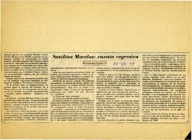 
Satélites Morelos : cuenta regresiva.



