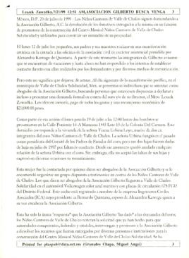 
La lucha de los Niños Cantores de Valle de Chalco contra la Asociación Gilberto por la devolución de fondos y justicia social.


