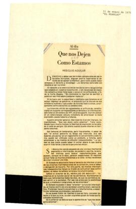 
Al día.
Que nos Dejen como Estamos.



