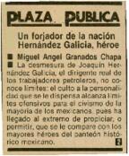 
Un forjador de la nación. Hernández Galicia, héroe.


