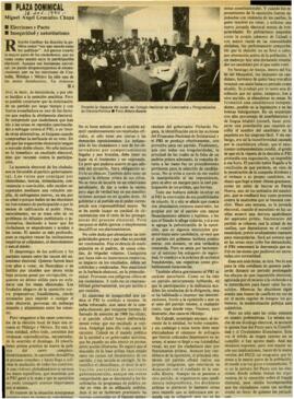 
Elecciones y Pacto. Inseguridad y autoritarismo.


