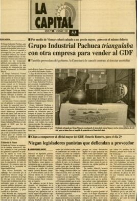 
Grupo Industrial Pachuca triangulaba con otra empresa para vender al GDF.


