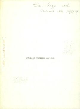 
Evaluación Imevision 1982-1988.


