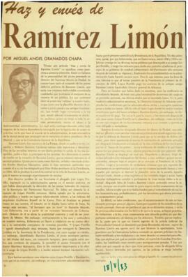
Haz y envés de Ramírez Limón.


